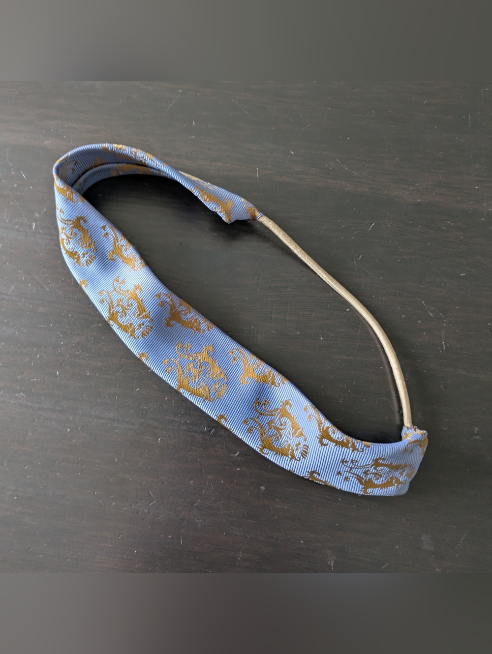 Handmade Vintage Tie Headband - Picture 2 of 3